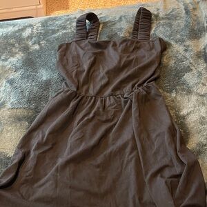 Elegant Black Asymmetrical Dress